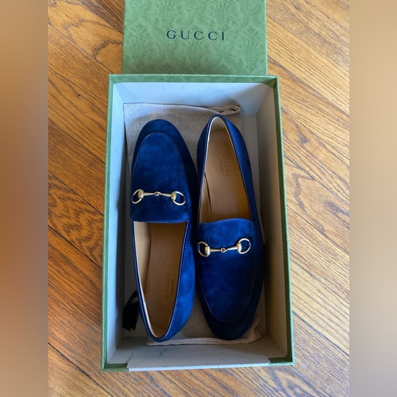 Gucci Women's Gucci Jordaan Suede Loafer - Picture 4 of 15